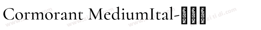 Cormorant MediumItal字体转换 Cormorant MediumItal字体转换